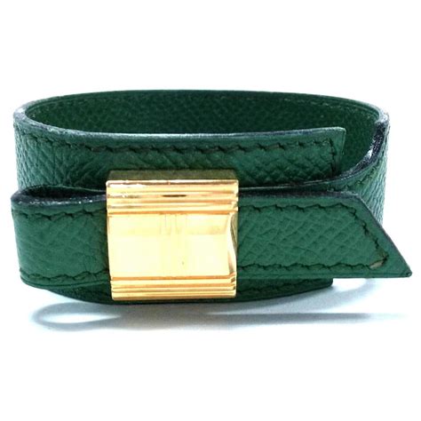 hermes vintage green braclet leather|hermes bracelet japan price.